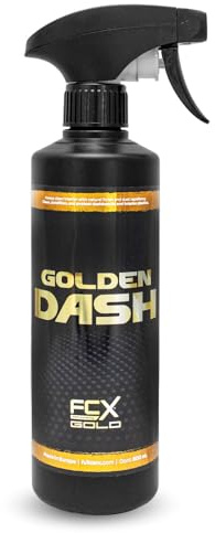 FCX GOLD Golden Dash 500ml Nettoyant Tableau de Bord Voiture Professionnel, Nettoyage et Protection Intérieur Plastique Antistatique Rénovateur Durable, Protection UV et Désodorisant Produit Detailing
