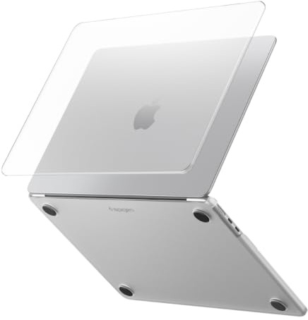 Spigen Air Skin Hülle für MacBook Air 13 Zoll | Transluzente Hartschalenhülle mit Premium-Mattfinish für M5/M4/M3/M2 A2681 (2026/25/24/22) - Frost Klar