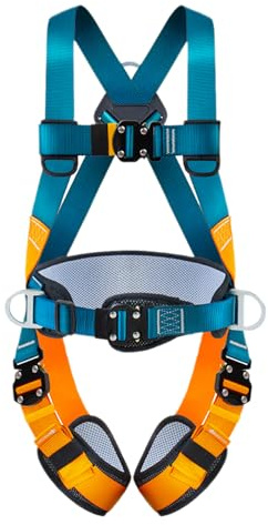 Ceinture de sécurité pour la construction, ceinture de sécurité anti-chute - 5 points de protection contre les chutes, sangle de rappel, ceinture de sécurité, équipement d'escalade, ceinture de