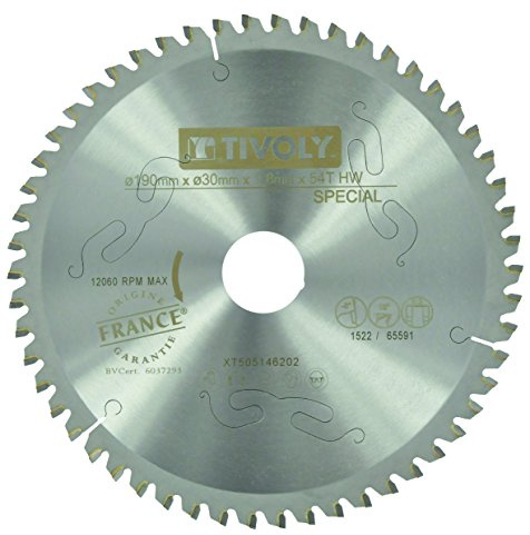 TIVOLY XT505146202 - Hojas de sierra circular METALES NO FERROSOS Sierra portátil diámetro 190 mm eje 30 mm dientes Z54