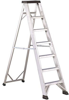 Svelt Scala Alluminio 9 gradini Professionale Doppia a Un Tronco di Salita con Vaschetta Porta Attrezzi, P3