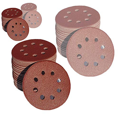 Lot de 25 disques abrasifs auto-agrippants Ø 125 mm Grain au choix P40 - P240 Ponceuse excentrique avec 8 trous - Grain 240