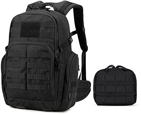 Mardingtop 40L Militär Backpack für Outdoor Ausrüstung Trekkingrucksäcke mit MOLLE-System Taktischer Rucksack für Wandern,Reisen & Zubehör Pouch