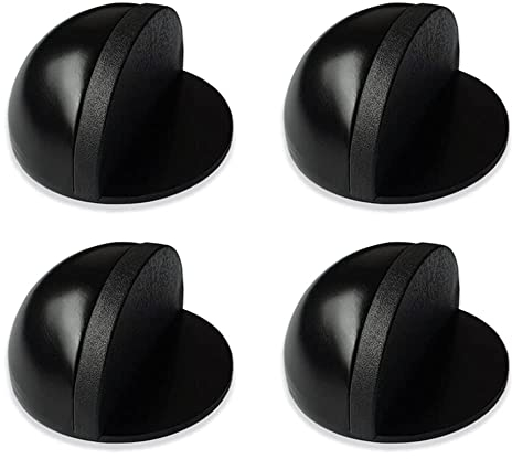 4 Stück Türstopper, Stopper Edelstahl Selbstklebender Boden Türstopper für alle Glastüren Balkontüren Hartböden