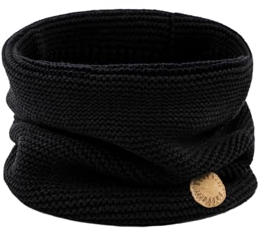 XIAOHAWANG Baby Boys Girls Winter Scarf Infant Thick Knit Scarves Toddler Neckerchiefs lovely (E-black)