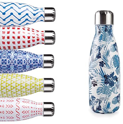 IBILI Borraccia termica a doppia parete tropic 350 ml, acciaio inox 18/10, doppia parete, riutilizzabile