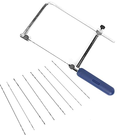 Schmucksäge-Set, U-Form, für DIY Schmuck, Modell, Holz, Acryl, Metall, Abzeichen Styling (8 Sägeblätter #01~#08)