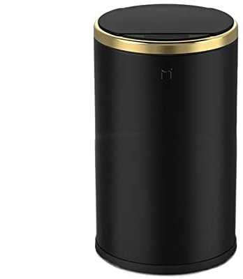 Pattumiera Pattumiera a induzione automatica for uso domestico da 12 litri Pattumiera intelligente in acciaio inossidabile con coperchio for soggiorno Cucina camera da letto Portarifiuti da Ufficio