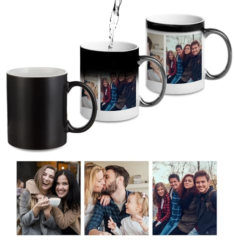 Personalised Heat Change Mug | Color Changing Mug with Custom Photo Design Magic Cup | Reveal Hidden Image with Hot Liquid | Perfect for Birthday, Christmas & Graduation Gifts | Picture 3