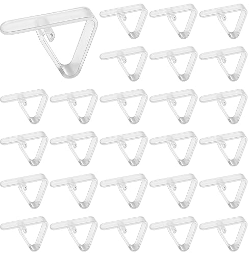 AUAUY 27 Stück Tischdecken Clips Kunststoff, Transparent Tischdeckenklammern, Tischdeckenbefestigung Picknick-Tischdecken Clips für Drinnen Draußen, Picknick-Ausflüge, Gartenbuffets, Outdoor-Partys