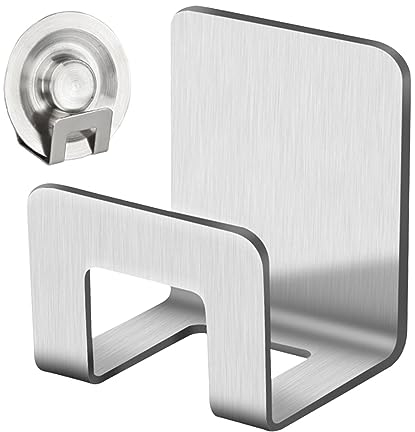 Estante de Drenaje de Esponja, Soporte de Esponja de Acero Inoxidable, Suministros de Estante de Limpieza Adhesivos, Estante de Almacenamiento de Limpieza de Cocina para estropajos, Cepillo