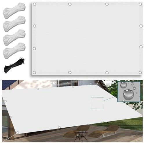 Sonnensegel Wasserdicht Rechteckig mit Ösen 2.5X4M Multi Farbe und Größe Sonnensegel Balkon UV Schutz Sonnenschutz Markise Mit Kordel für Balkon Terrasse Garten