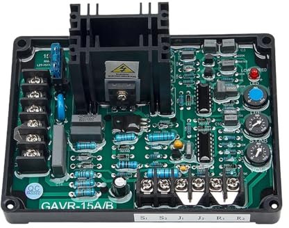 Piezas del alternador del generador diésel Regulador de voltaje automático GAVR 15A/B Estabilizador de fase sin escobillas universal de gran potencia Ac Regulador de voltaje automático(15B normal)