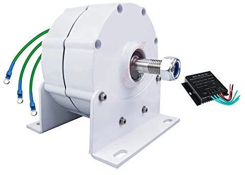 HUIZHITENGDA 24v,3000W 450 RPM Generador De Imán Permanente del Alternador Trifásico, Alternador Sin Engranaje De La CA para El Generador Vertical U Horizontal del Viento De La Turbina Eólica