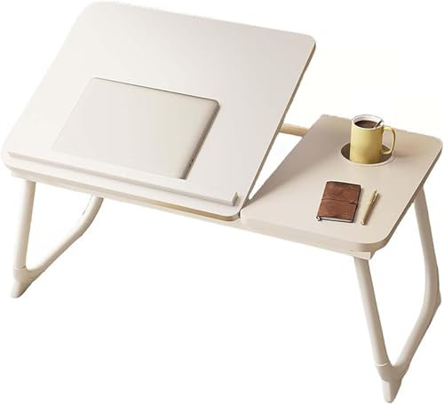 Table Pliante, Table de lit pour Ordinateur Portable, Table Pliante pour Ordinateur Portable, Plateau de Petit-déjeuner, Support pour Ordinateur Portable à Hauteur réglable pour canapé, lit,