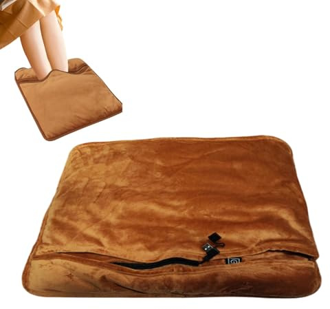 Fußwärmer Fußwärmer - USB Heizkissen Fußstütze | Fußheizkissen unter dem Schreibtisch, Fußwärmer mit 3 Heizeinstellungen für Männer und Frauen, 16 x 16 Zoll