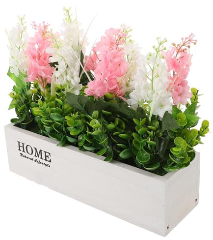 IMIKEYA Moderne Vase Mit Seidenhyazinthe – Künstliches Blumenarrangement Für Das Wohnzimmer