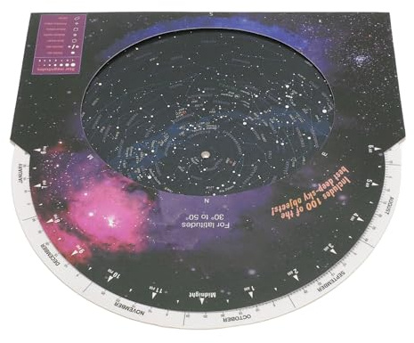 CFTGIW STAR MAP für Astronomie Drehrichtung Sternfinder Teleskopzubehör für 30 ° C