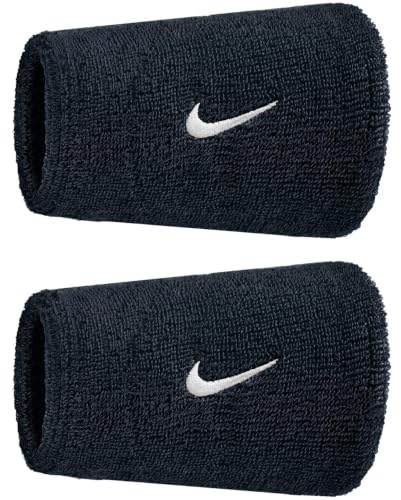 Nike Unisex Swoosh Classic Doublewide 2Pk Banda sudatoria Black/White One Size