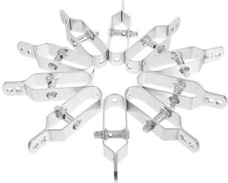 ERINGOGO 12 Pezzi tendifilo tenditori in filo d'acciaio pesante corda dovere chiave tenditore del filo d'acciaio tenditore per fune Stringer ferro da stiro Silver