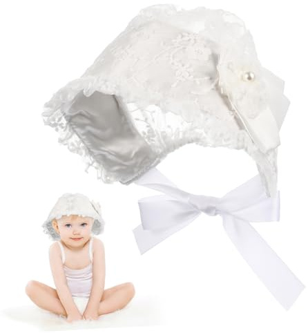BESPORTBLE Spitzenmütze Weiß Verstellbare Neugeborenen Haube Süßer Mädchen Hut Für Jahre Komfortabel Und Stilvoll Accessoire Für Alltag Fotoshootings Und Besondere Anlässe