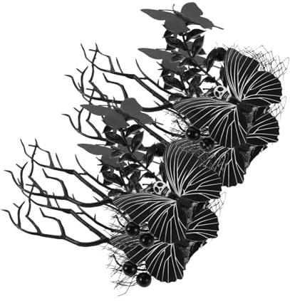 TOPBATHY 4pièces Lot de Pinces à Cheveux Horreur Toile Araignée Tête de Mort Fantôme et Accessoires de Coiffure