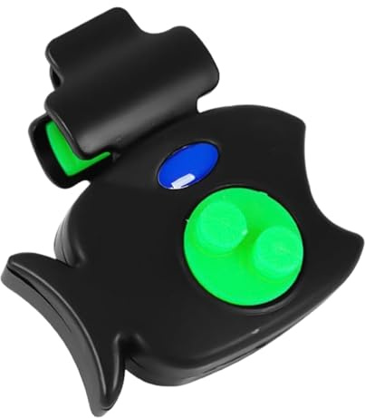 Penlimly Fishing Rod Bissenmelder | Bissanzeiger mit Ton und LED Licht | Hochempfindliche Laute Warnung für Angelausrüstung,Tages und Nachtangeln für Anfänger Erwachsene
