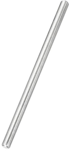 QUARKZMAN 1 Pcs Tige Filetée Entière M12 x 250mm en Acier Inoxydable | Tige Filetée Longue à Filetage Fin Droite 250 mm en Acier Inoxydable Argent pour DIY Bâtiment Ancres Équerres Colliers