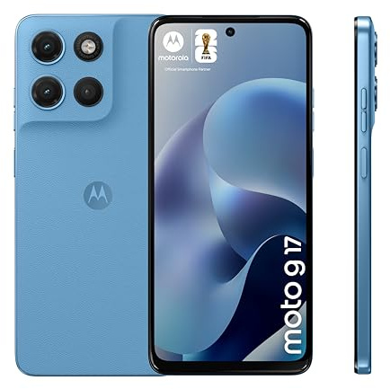 Moto g17 PANTONE Alaskan Blue 6.72 fhd+ lcd display 50mp sony lytia camera 5200mah battery ram boost with Co2 offset