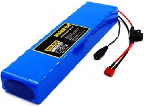 48V 50Ah 13S2P Batería De Iones De Litio para Bicicletas Eléctricas, Batería De Iones De Litio Impermeable para Patinetes Eléctricos, BMS Integrado, con Cargador(T+DC)