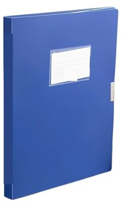 Arkivlådor, 2-pack A4 kartongfil, svart/blå(Blue-3.5cm)