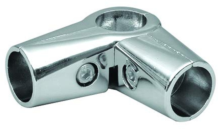 GIUNTO A 4 VIE ANGOLO ORIZZONTALE E VERTICALE PER TUBO TONDO DIAMETRO 16-25-32 mm PER AGGANCIO A 'T' PER LA CREAZIONE DI STRUTTURE IN FERRO (32 mm)