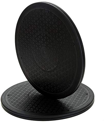 Lawei 2 Stück Drehteller Rotierende Plattenteller Lazy Susan Rund Drehplatte für TV Lautsprecher Monitor Küchengeräte Pflanzen - 30 cm