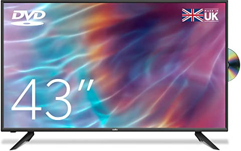 Cello C4320F 43 inch Full HD LED TV with Built-in DVD player and Freeview HD Built in Satellite receiver 3 x HDMI and USB 2.0 to record Live TV Easy to Setup Non-Smart Made in the UK