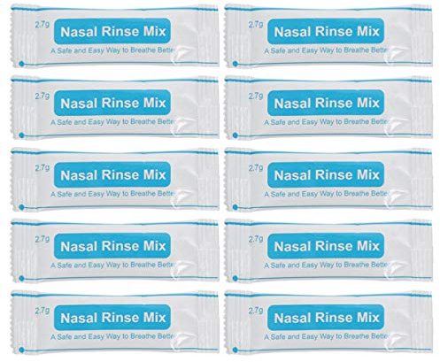 EXCEART Protector De Cavidad Nasal Sal Tamponada Sal de Limpieza Nasal 1 de 40 Unidades de Sal de Limpieza Nasal Instantánea Sal de Limpieza Nasal Paquetes De Enjuague Sinusal