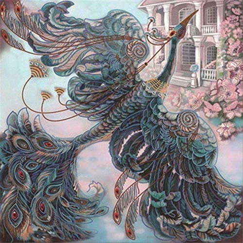 Yingxin34 Puzzles 5000 Teile, Ballon Landschaft Rahmenpuzzle, Puzzle Spiel Geschenk, DIY Puzzle Würfel Fliegender Pfau Impossible Puzzle, Geschenk Geschicklichkeitsspiel für die Ganze Familie