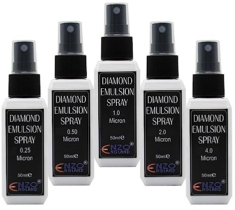 ENZO ENGLAND - Émulsion de Polissage Diamond 50 ml - Aiguiseur de Couteaux Supérieur - Spray Poly Diamond 0,5, 0,25, 1,0, 2,0 et 4,0 Microns (1,0 Micron)