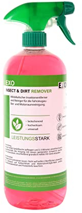 EXO Insect & Dirt Remover | Insektenentferner & Schmutzlöser | Material- und lackschonend | selbsttätig (1 Liter)