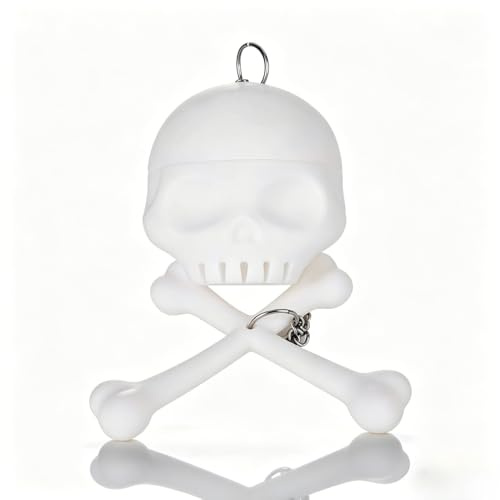 Cyrank Tee-Diffusor für losen Tee, Teesieb, Blatttee-Ei, Tee-Ei Für Losen Tee, Totenkopf-Tee-Ei, Silikon-Teesieb, Tee-Filter, Tea Infuser, Tee-Ei für lose Blattblätter, Teekannen und Tassen teezubehör