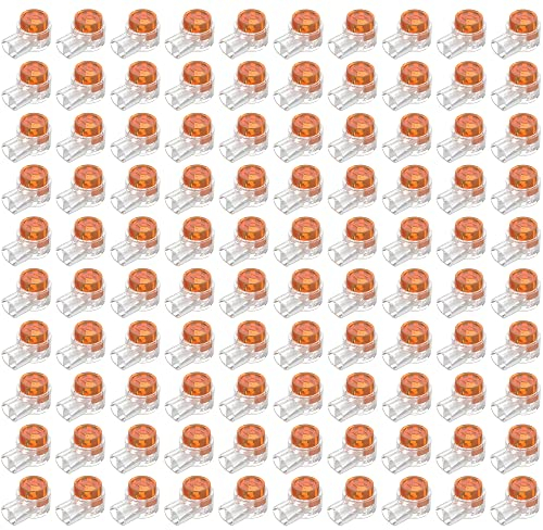 SEABABOO 100PCS Connettori cavo Connettore giunzione K1 Blocco Connettore UY Collegamento Connettori per Cavi K1 Giunzione Morsetti per Cavi Connettore Clip connettore per linea dati cavo