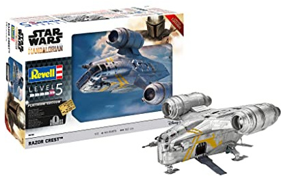 Revell Platinum Edition 06788 Star Wars: The Mandalorian Razor Crest (Din Djarin) 1:72 Scale Unbuilt/Unpainted Limited Edition Plastic Model Kit with Photoetched & Resin Parts