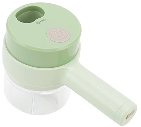 TITA-DONG Electric Vegetable Cutter, 4 in 1 Portable Cordless, Battery Powered, Automatic Handheld Food Processor, Includes Battery