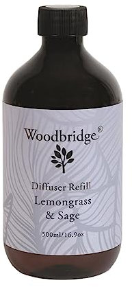Aroma Accessories Woodbridge Lemongrass & Sage Reed Diffuser Liquid Refill 500ml