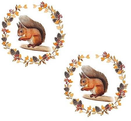Toyvian 2stücke Eichhörnchen Tiere Tapete Selbstklebende Wanddekoration Home Wall Decor Wandhintergrund Aufkleber Für Schlafzimmer Kinderzimmer Wohnzimmer