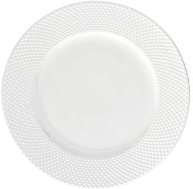 LA PORCELLANA BIANCA Rappel Lot de 6 assiettes plates 27 cm en porcelaine blanche
