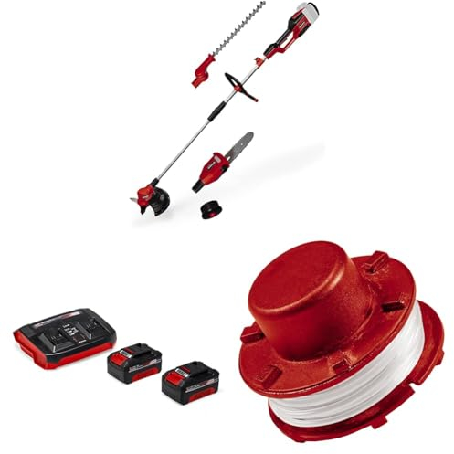 Einhell Akku-Multifunktionswerkzeug GE-LM 36/4in1 (4 in 1 - Heckenschere, Kettensäge, Trimmer, Motorsense, inkl. Starter Kit, inkl. Ersatzspule)