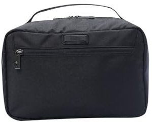 TOTTO - Organizador Cables Viaje, Modelo Teck Pack, Guarda Cables y Cargadores, Doble Compartimento, Organizador Interno en Malla, Bolsillo Delantero Cremallera, Bolsillo Trasero Plano, Color Negro