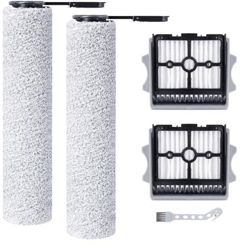Roller Brush and HEPA Filter for Tineco Floor One Stretch S6/S7 Stretch Ultra/S7 Stretch Steam/i6 Stretch/i5 Stretch/S9 Artist steam/S9 Artist Pro Cordless Wet Dry Vacuum Cleaner Replacement Parts