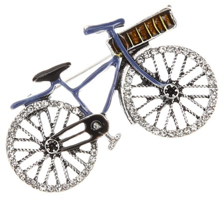 2 Stück Fahrrad Brosche Vintage Inspirierte Brosche Hochzeit Anstecknadel Strickjacke Vintage Anstecknadeln Strass Cameo Anstecknadel Liebhaber Corsage