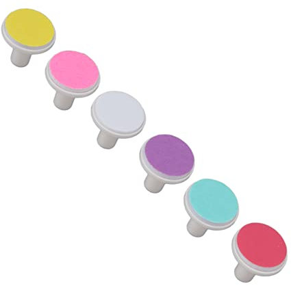 Ersatzköpfe für Baby-Nagelfeilen, 6 Stück Ersatzpads Baby-Nageltrimmer Elektrischer Baby-Nagelfeiler Elektrisches Professionelles Zubehör für Elektrische Nagelfeilen-Schleifköpfe